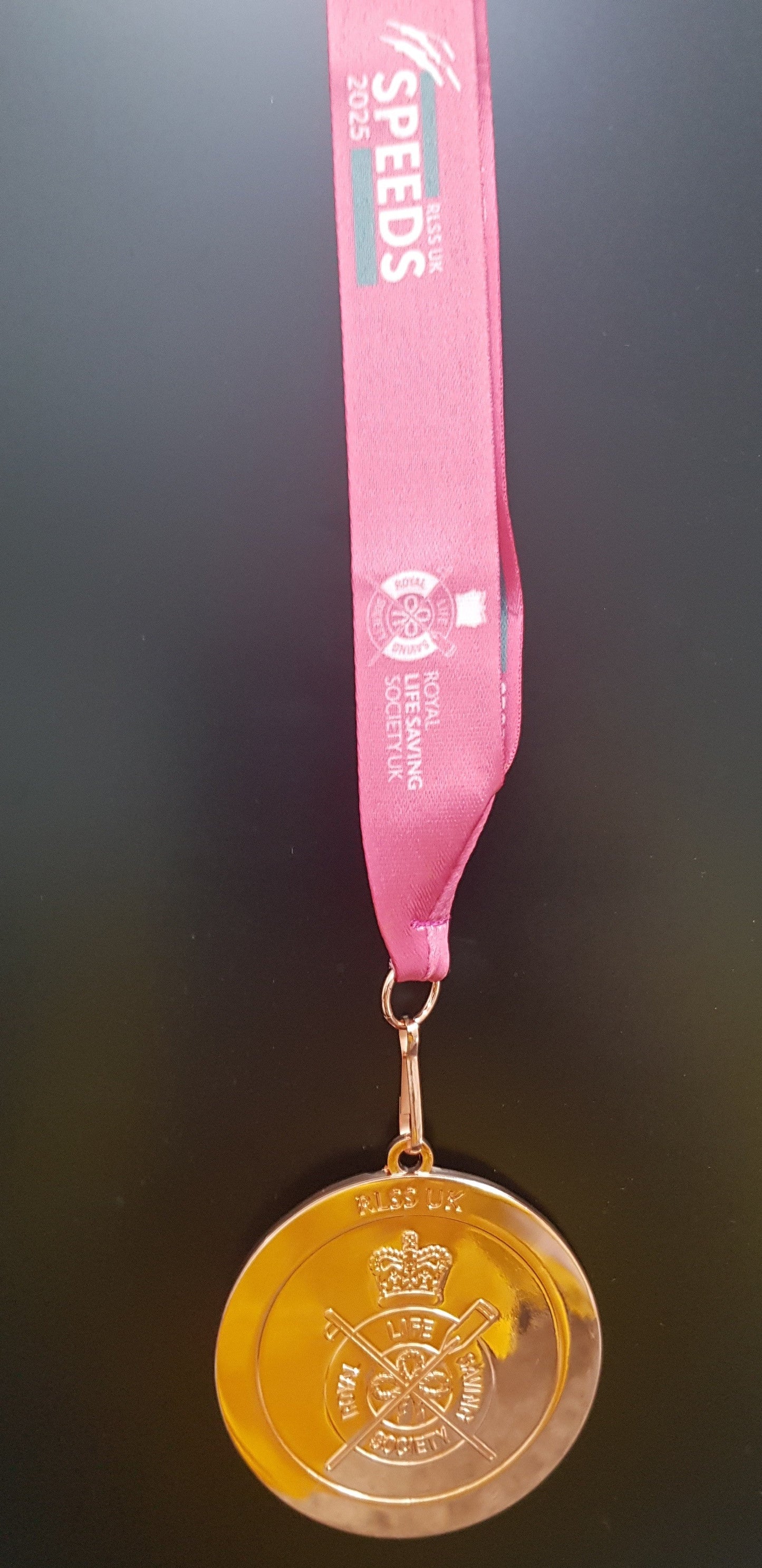 RLSS Gold Medal & Ribbon - Engraved 70MM