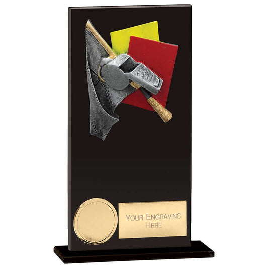 Hero Referee Glass Award Jet Black