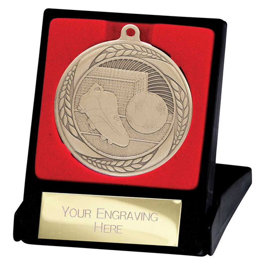 Typhoon Football Medal & Box Gold