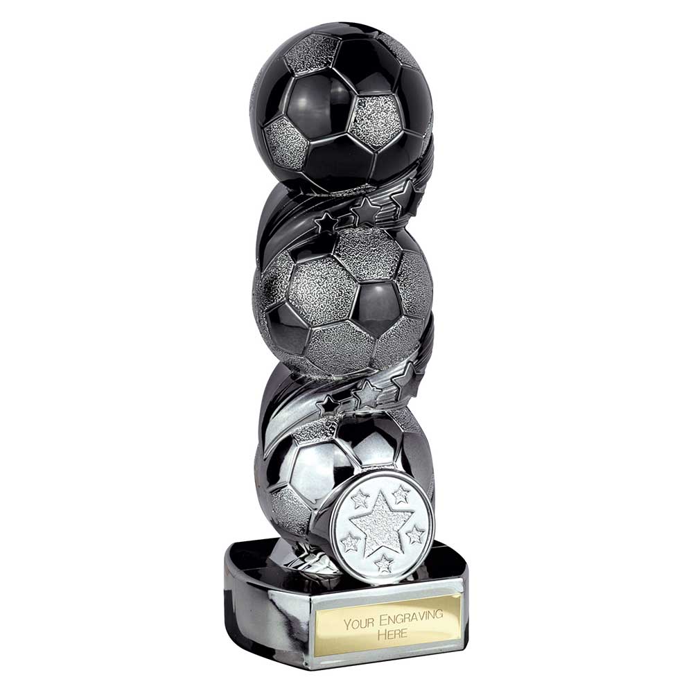 Hat-trick Strike Football Carbon Black & Gunmetal