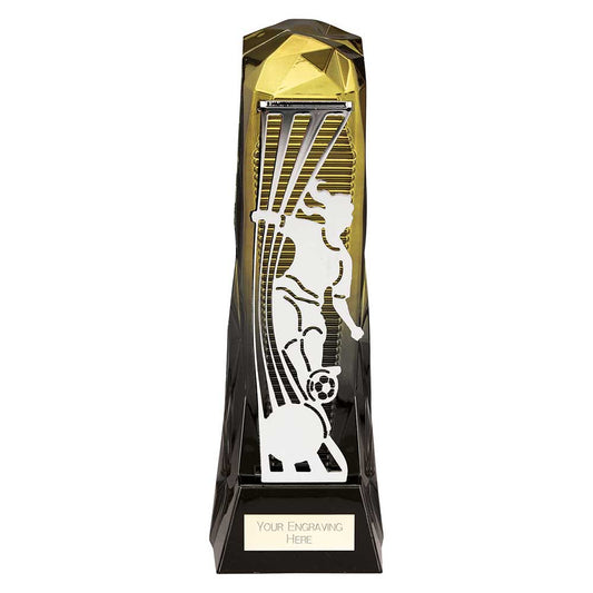 Shard Football Female Award Gold & Carbon Black