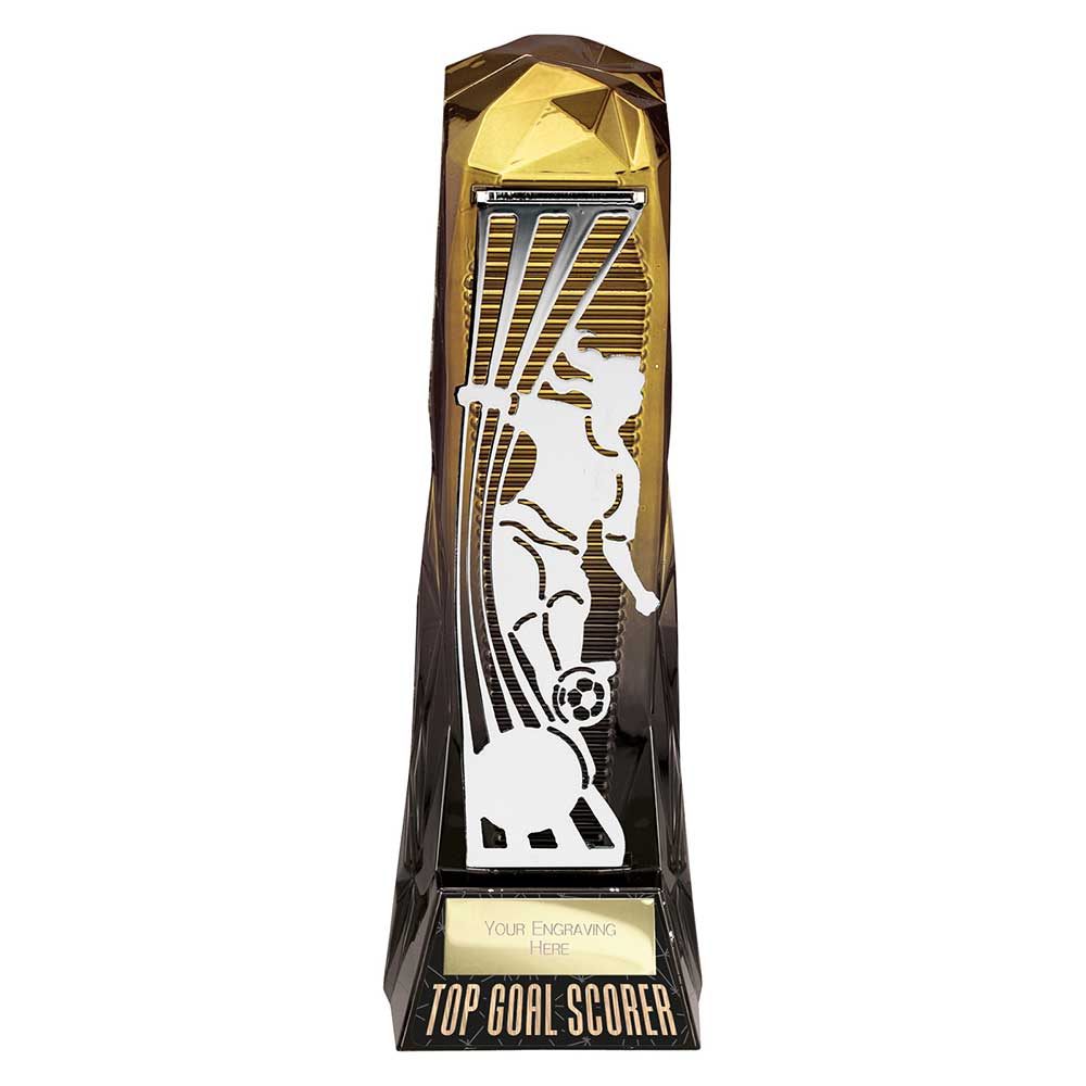 Shard Football Female Top Goal Scorer Gold & Carbon Black