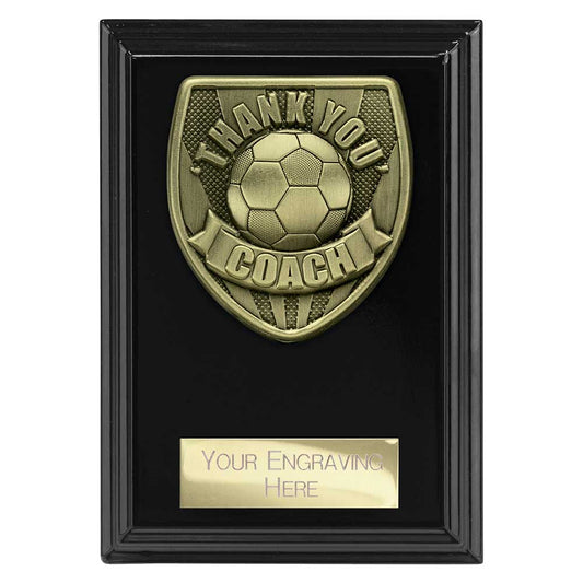 Cobra Plaque Thank you Coach Award Epic Black