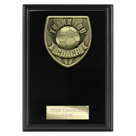 Cobra Plaque Thank you Coach Award Epic Black
