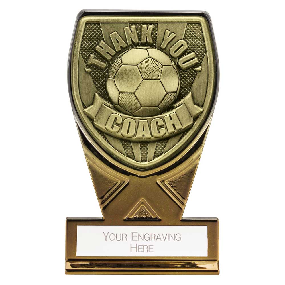 Fusion Cobra Thank you Coach Plaque Award Black & Gold