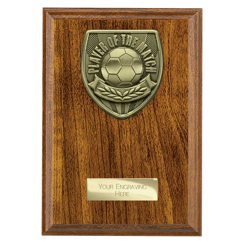 Cobra Plaque Player of Match Award Walnut