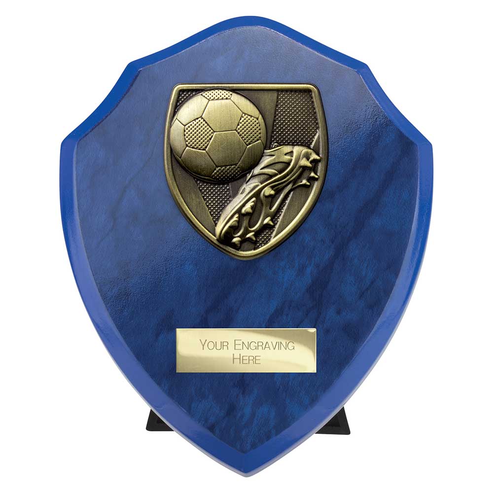 Cobra Shield Football Boot & Ball Award Azure Blue