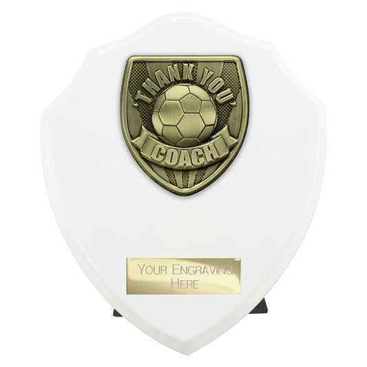 Cobra Shield Thank you Coach Award Arctic White
