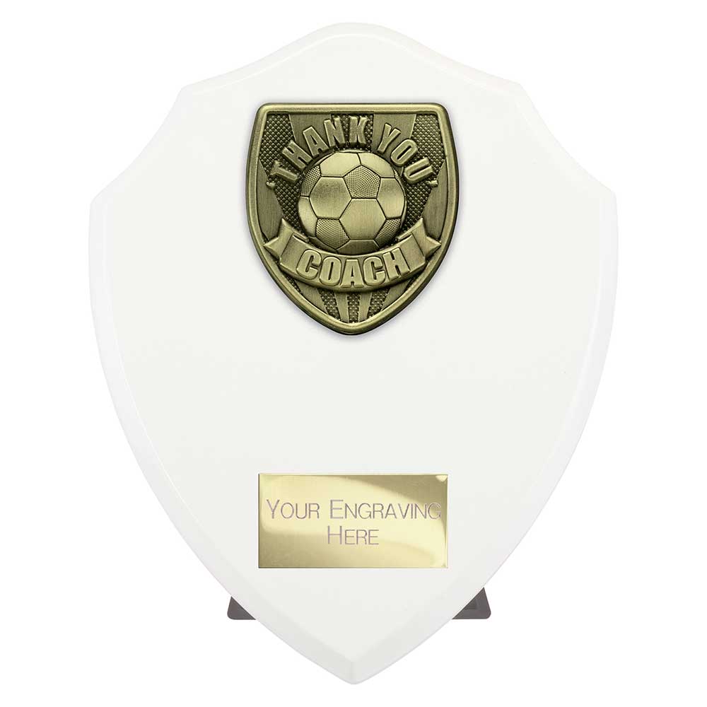 Cobra Shield Thank you Coach Award Arctic White
