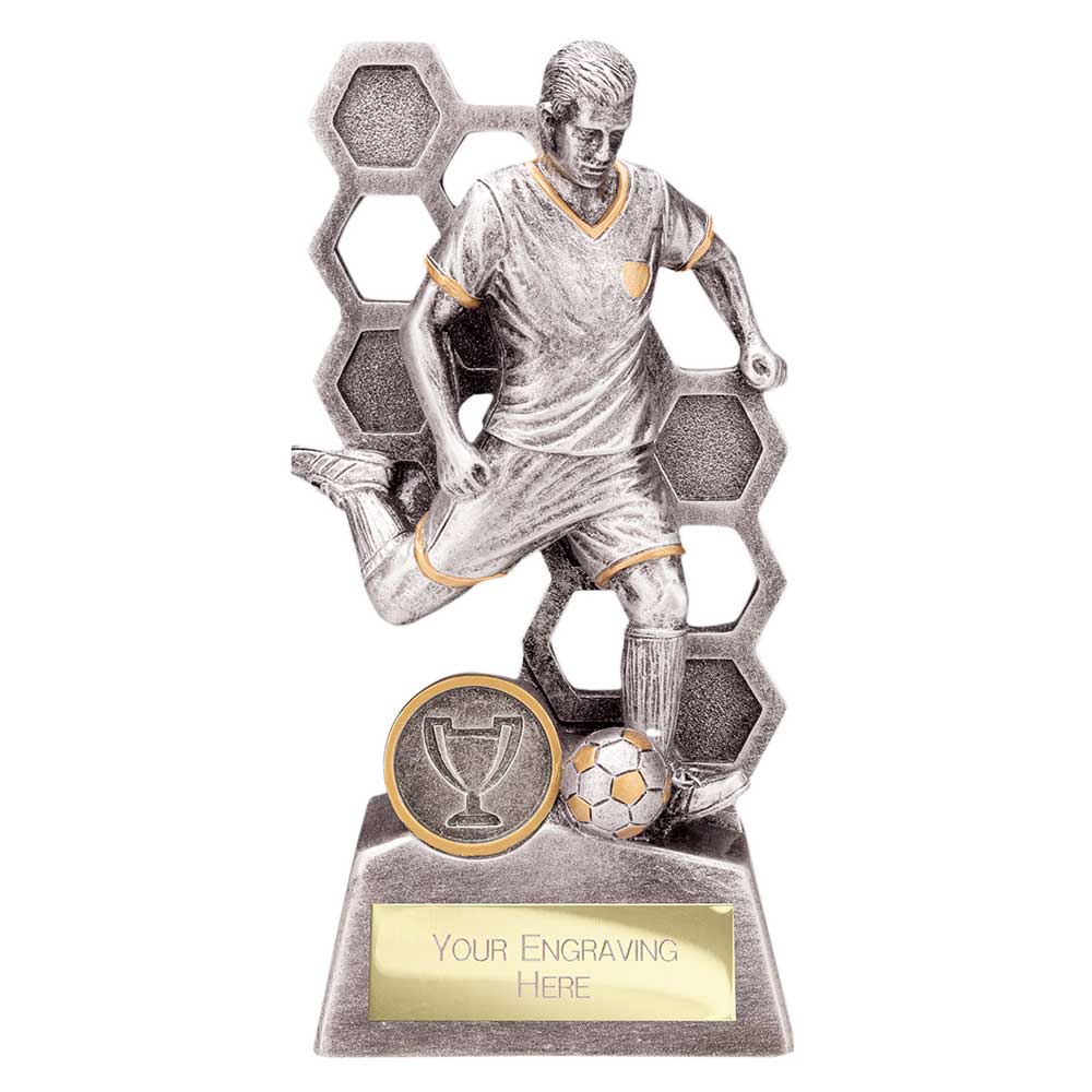 Dynamo Male Football Award Antique Silver & Gold