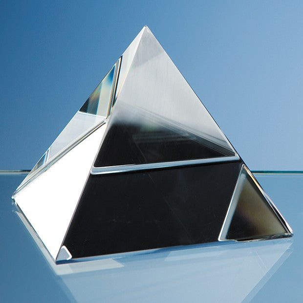 Optical Crystal 4 Sided Pyramid