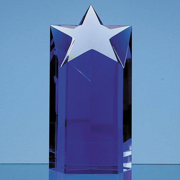 Sapphire Blue Optic Star Column Award