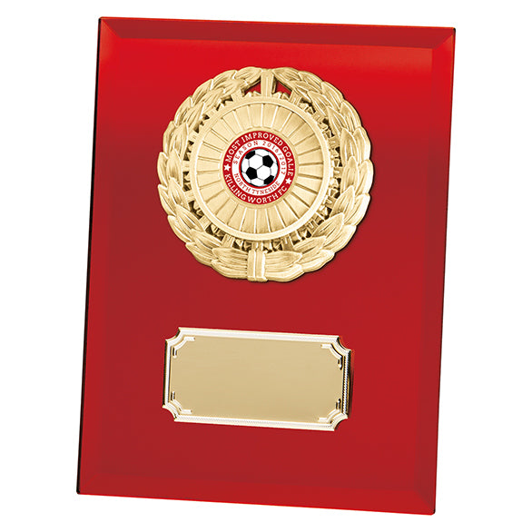 Mirage Multi-Sport Mirror Plaque Red - 3 Sizes