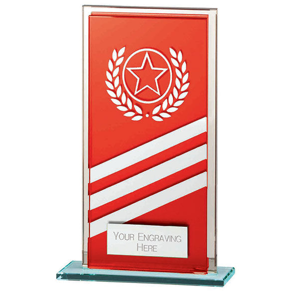 Talisman Mirror Glass Award Red-Silver