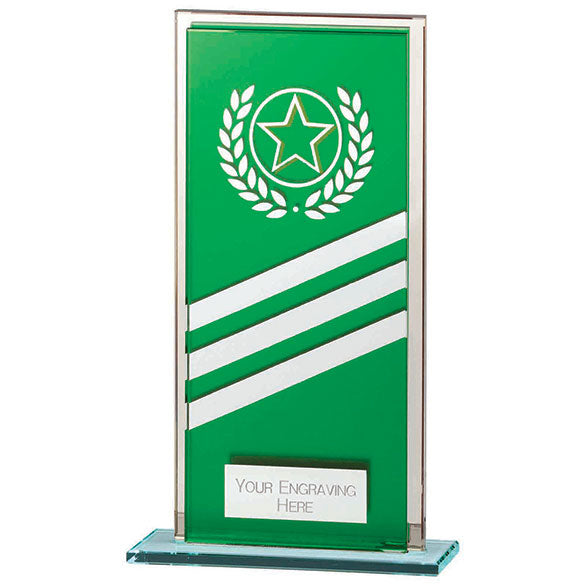 Talisman Mirror Glass Award Green-Silver