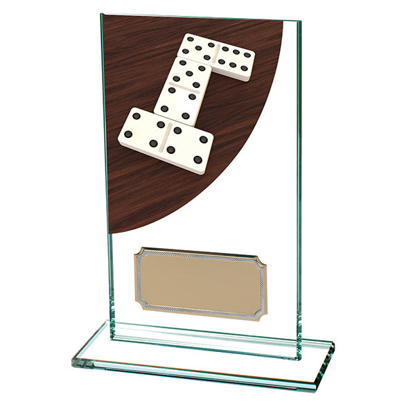 Dominoes Colour-Curve Jade Crystal Award