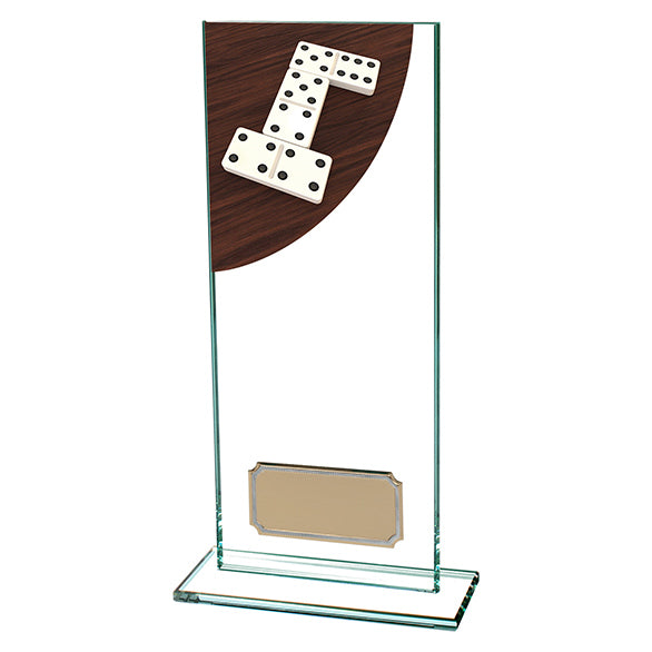 Dominoes Colour-Curve Jade Crystal Award