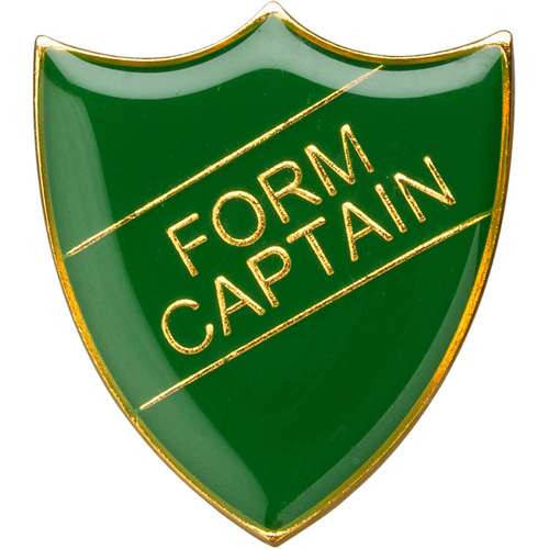 3cm School Shield Badge (Form Captain) - Available in 4 Colours