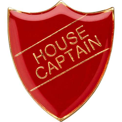 3cm School Shield Badge (House Captain) - Available in 4 Colours