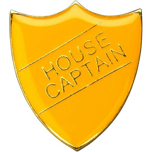 3cm School Shield Badge (House Captain) - Available in 4 Colours