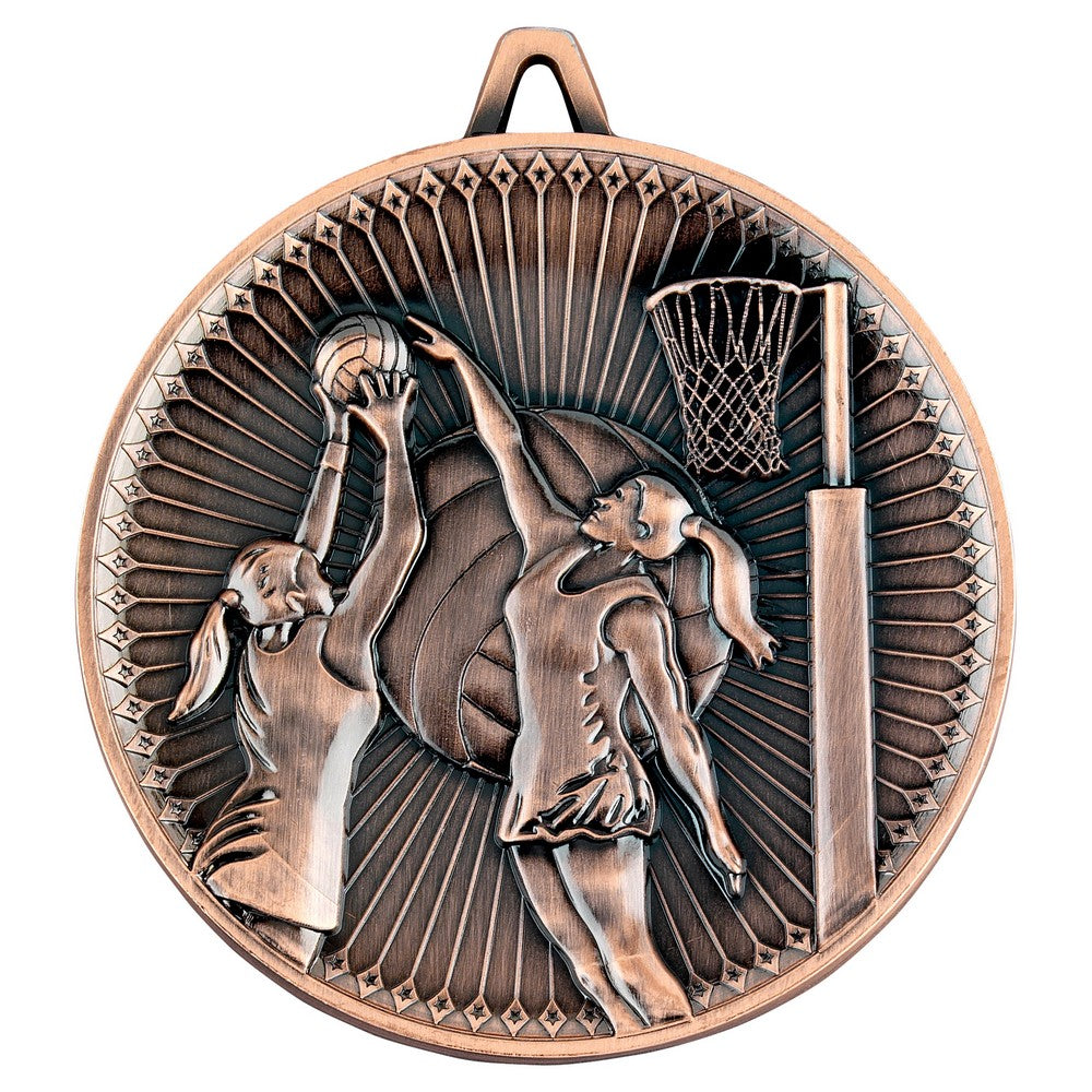 Netball Deluxe Medal - 3 Colours