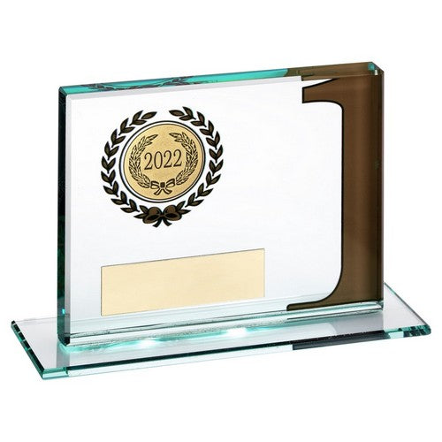 Jade Glass Plaque With Number And Plate - Available in 1st, 2nd and 3rd