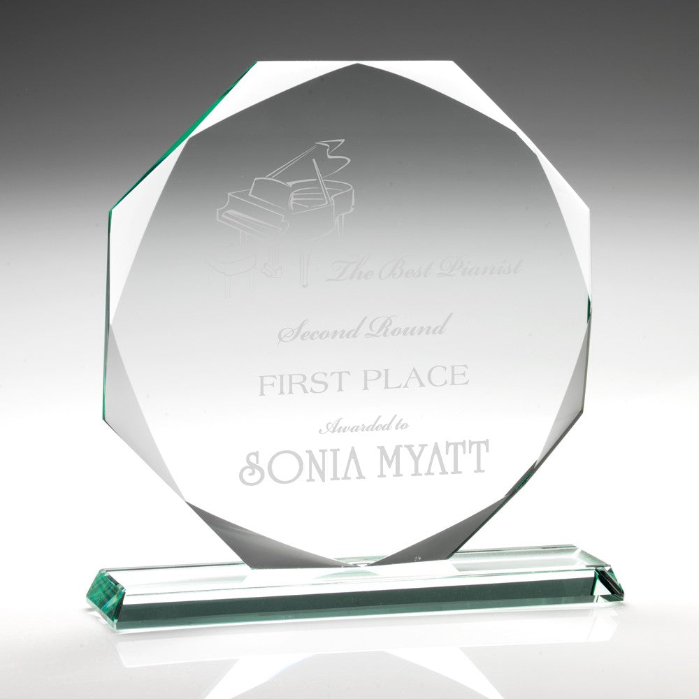 Jade Glass Octagon (10mm Thick)