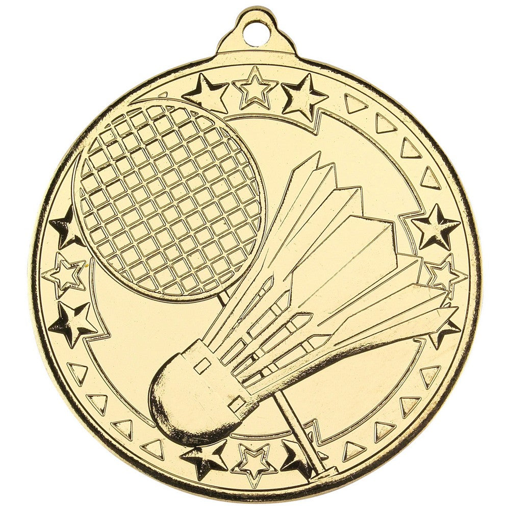 Badminton 'Tri Star' Medal - 3 Colours