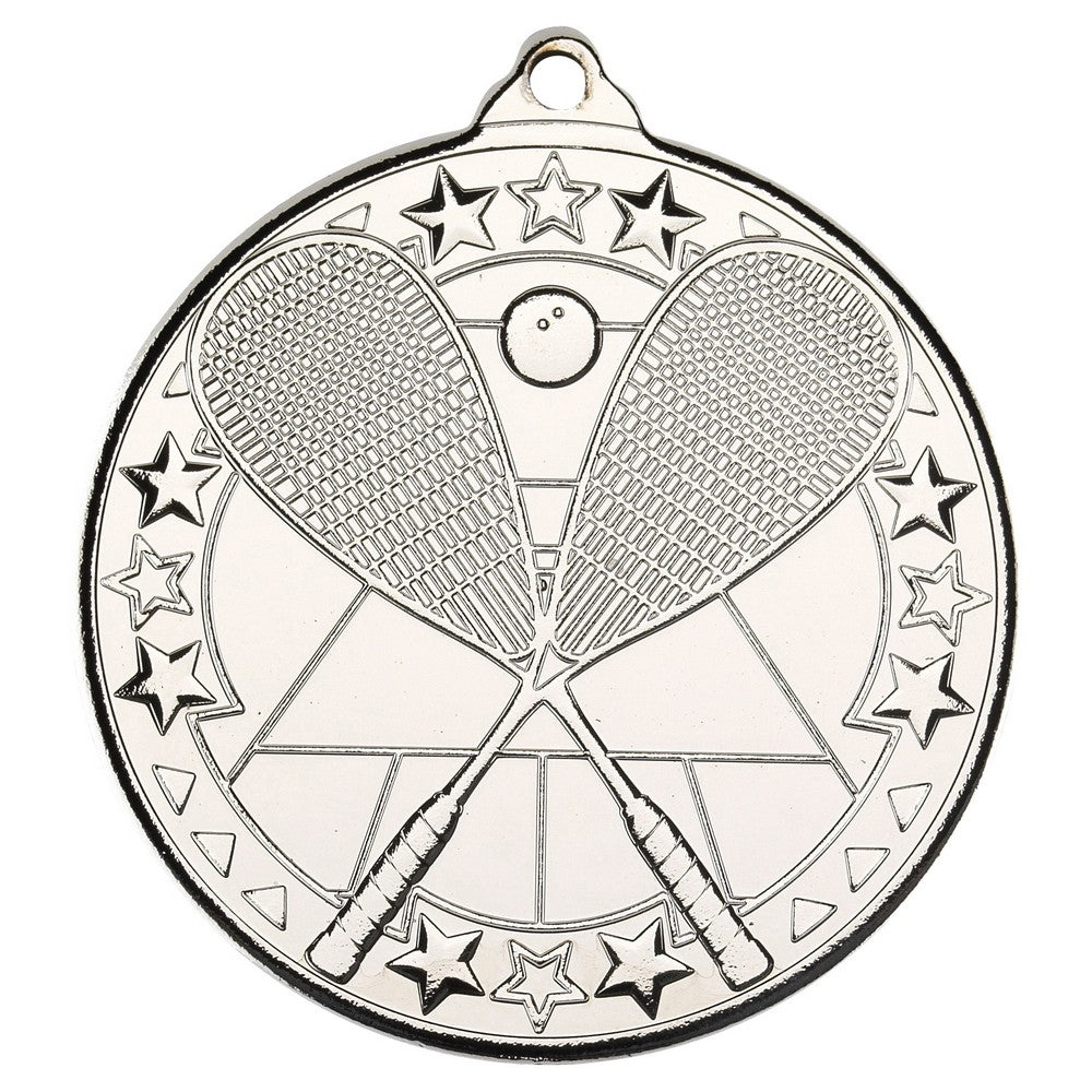 Squash 'Tri Star' Medal - 3 Colours