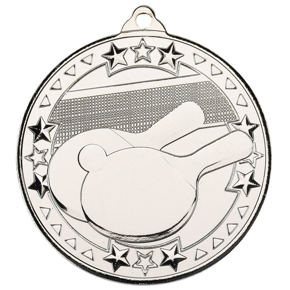 Table Tennis 'Tri Star' Medal - 3 Colours