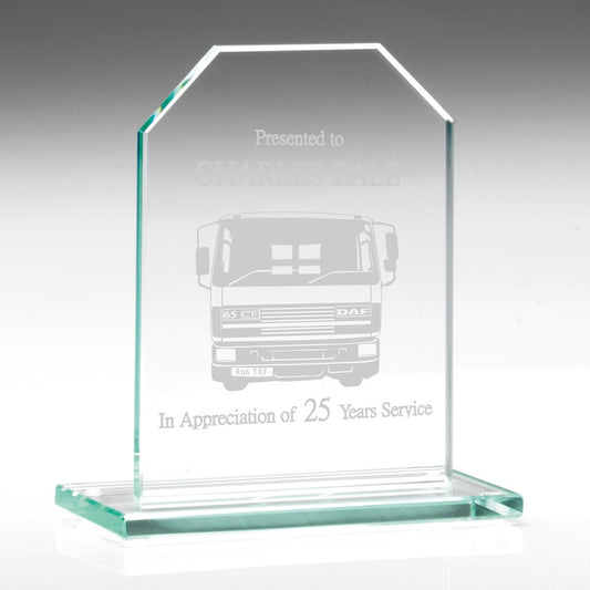 Jade Glass Rectangle Plaque (6mm Thick)