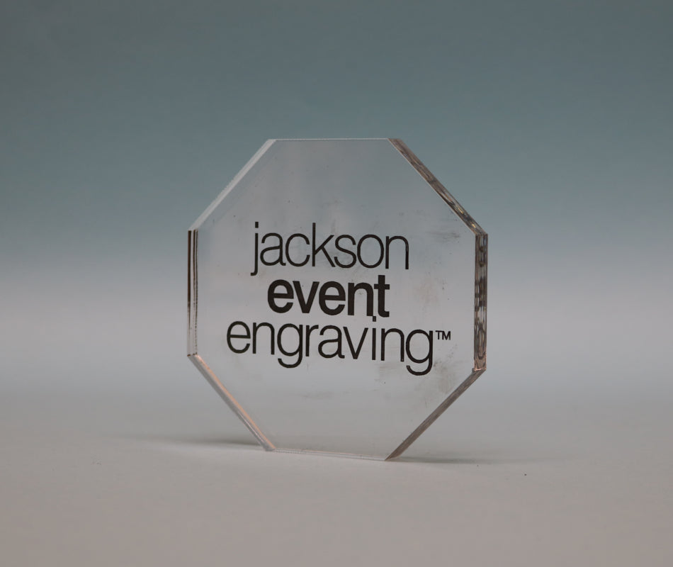 Freestanding Acrylic Octagon Award - 3 Sizes