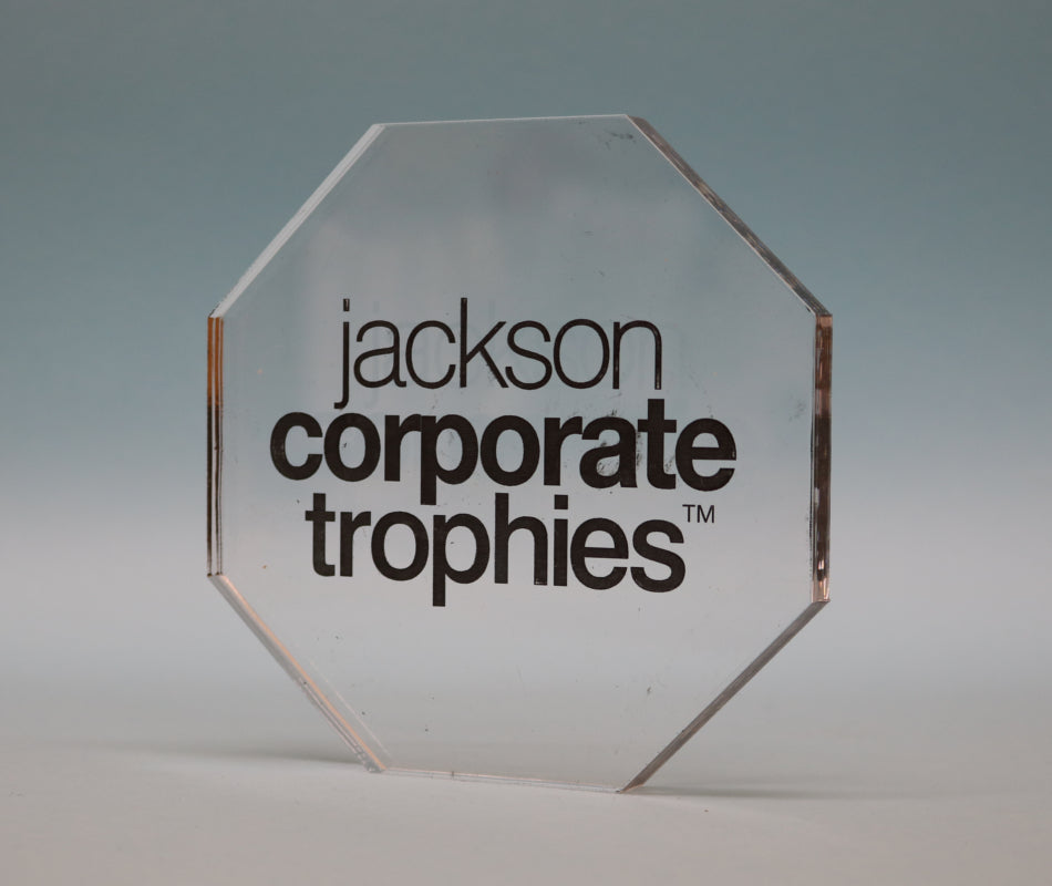 Freestanding Acrylic Octagon Award - 3 Sizes