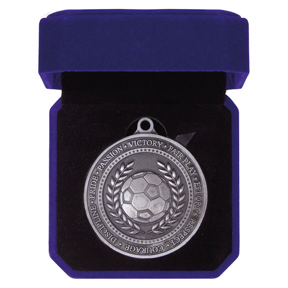 Olympia Football Medal Box 60mm - 3 Colours