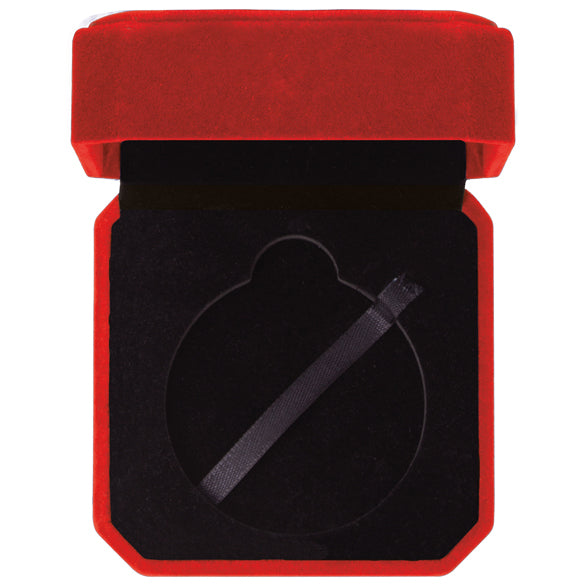 Aspire Velour Medal Box Red