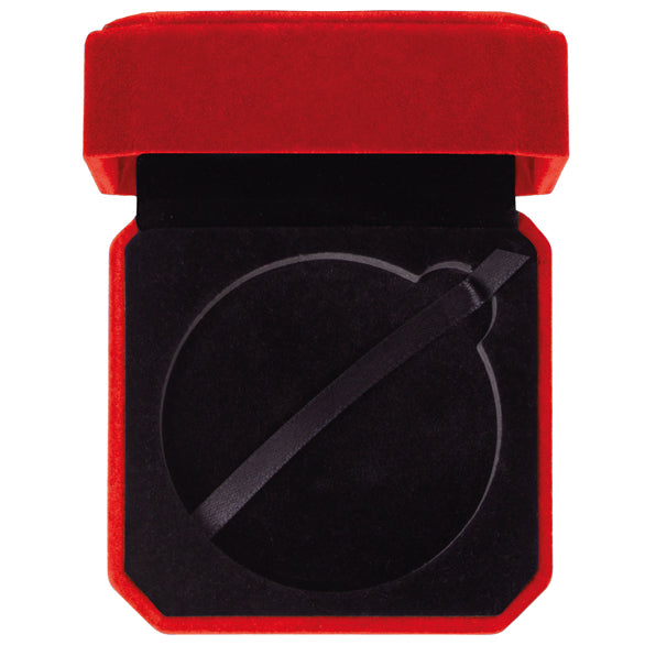 Aspire Velour Medal Box Red