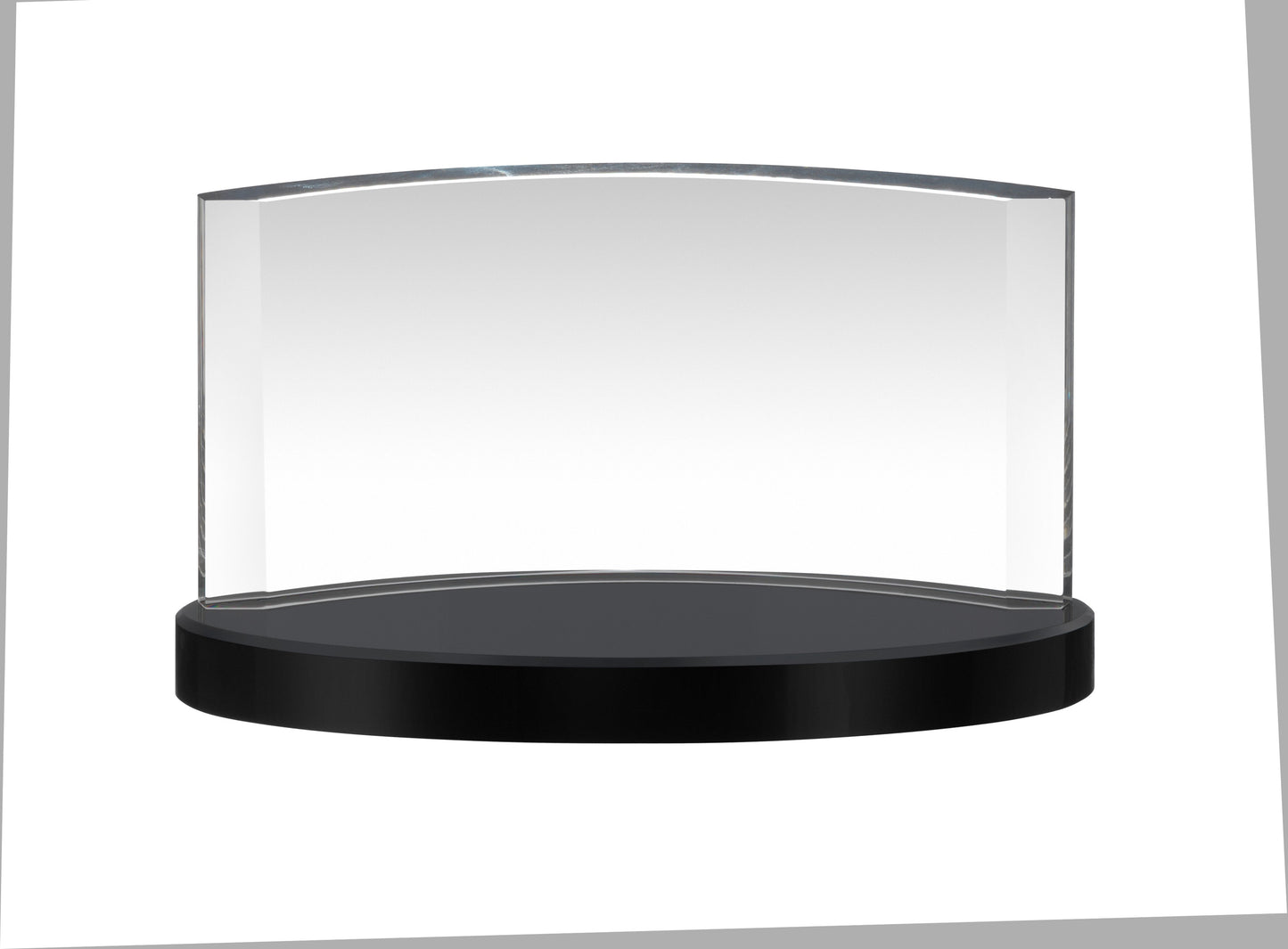 Clear & Black Crystal Award in Box