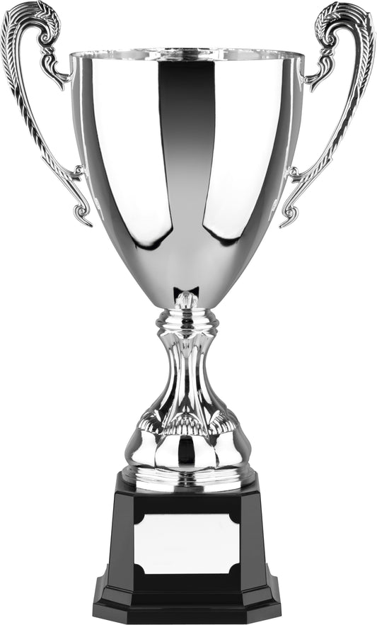 Pattern Handled Non Tanish Cup on Heavyweight Base