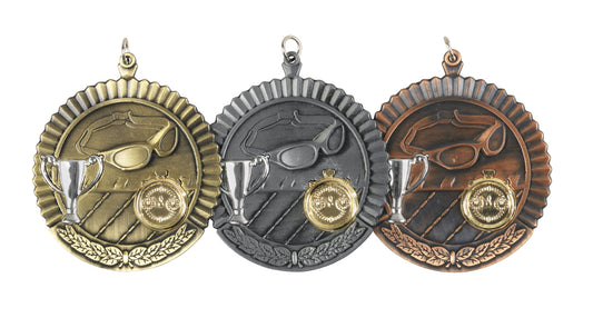 MB (P) 2in Swimming Medal - 3 Colours