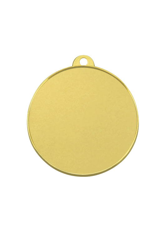 MB (P) Plain Medal with loop - 2 Colours & 2 Sizes