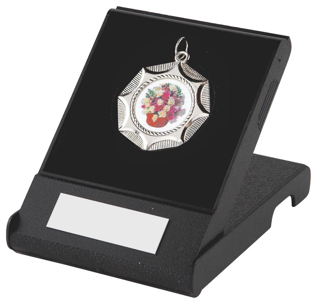 Star Medal Black Plastic Presentation Case