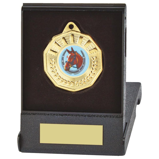 50mm Decagon Medal in Case - Available in Gold, Silver and Bronze