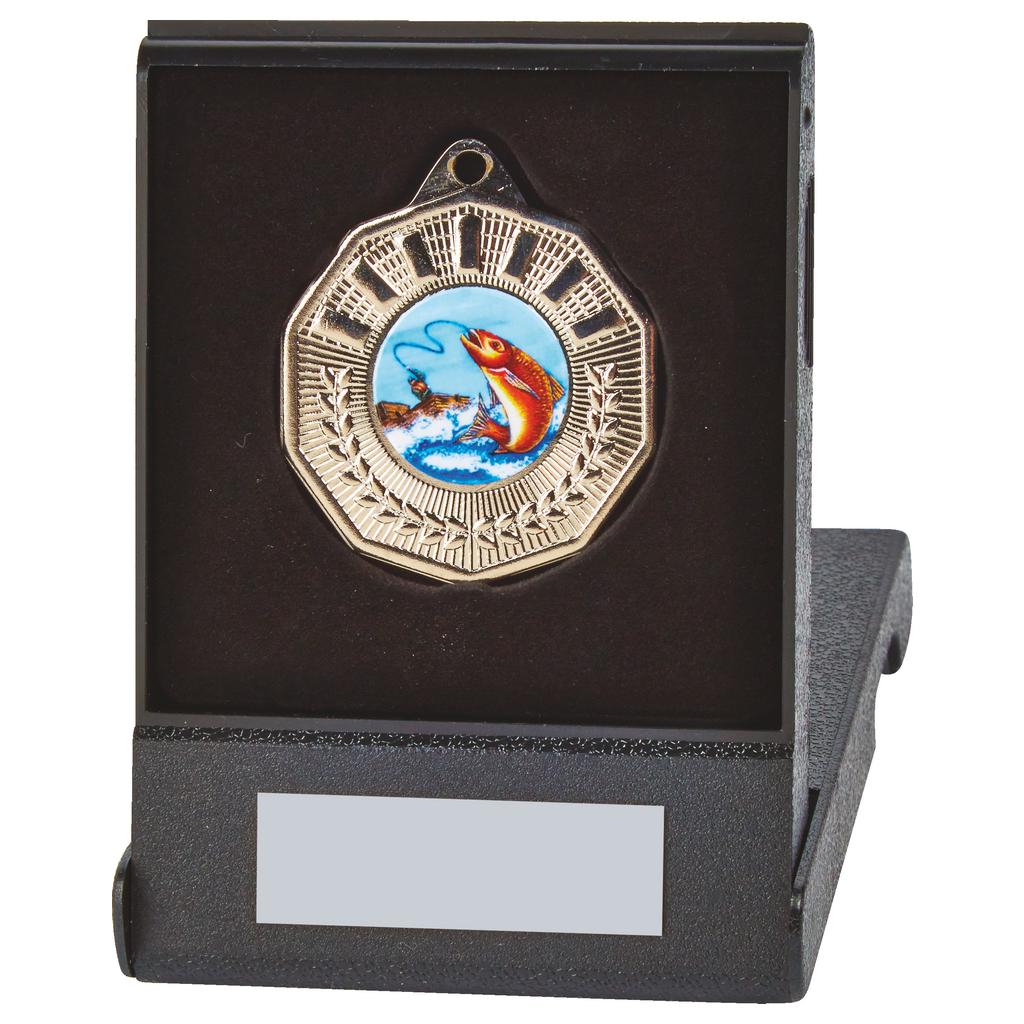 50mm Decagon Medal in Case - Available in Gold, Silver and Bronze
