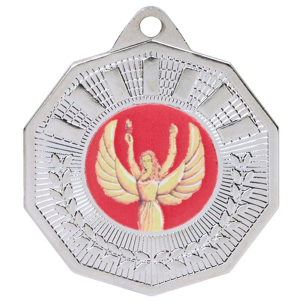 50mm Decagon Sports Medal - Available in Gold, Silver and Bronze