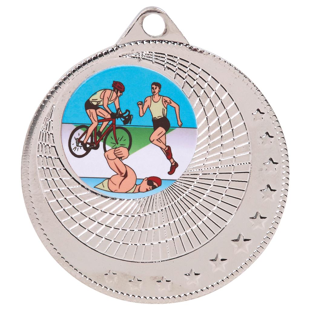 50mm Circles Sports Medal - Available in Gold, Silver and Bronze