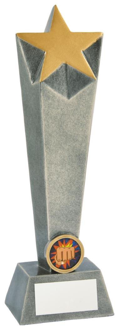 Antique Silver Resin Star Columns