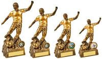 Male Antique Gold Football Player - 4 Sizes