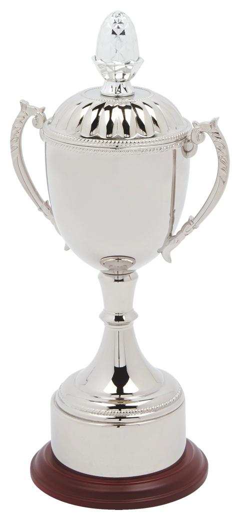 Nickel Plated Trophy Cup With Plinth Band