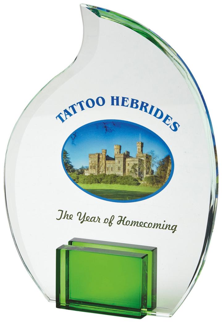 20cm Crystal Flame Award For Colour Print
