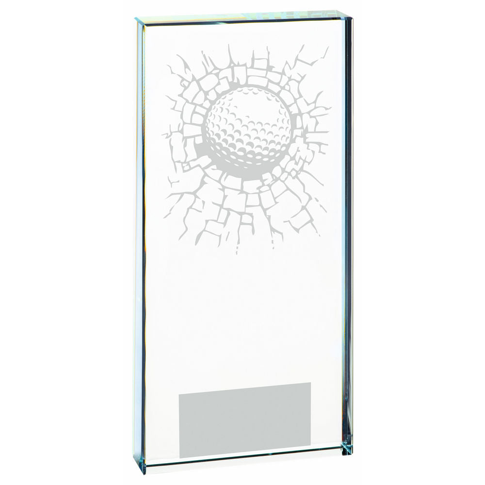 Clear Glass Golf Award - Ball - 3 Sizes